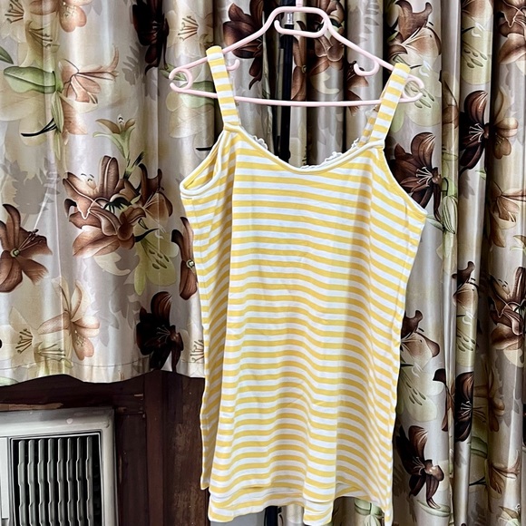 BRAND NEW!Summer Spl AMYDUS Lace embellished Top in XXL ;beautiful Yellow&White - Picture 10 of 11